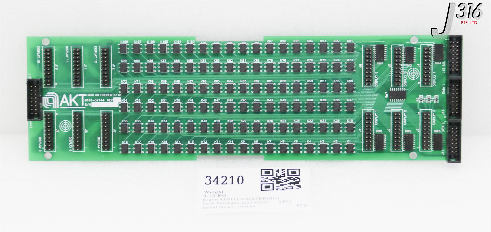 34210 APPLIED MATERIALS PCB, AKT MUX ON PROBER 6/18 0101-57144 | eBay